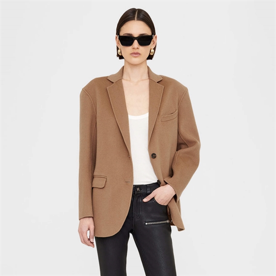 Anine Bing Quinn Blazer, Camel 